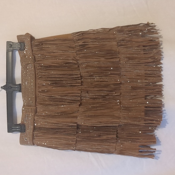 ChiyeeKiss Rhinestone Fringed Skirt / Small / NWT - Picture 2 of 7